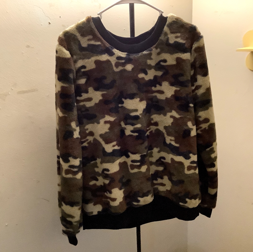 Camo sweater